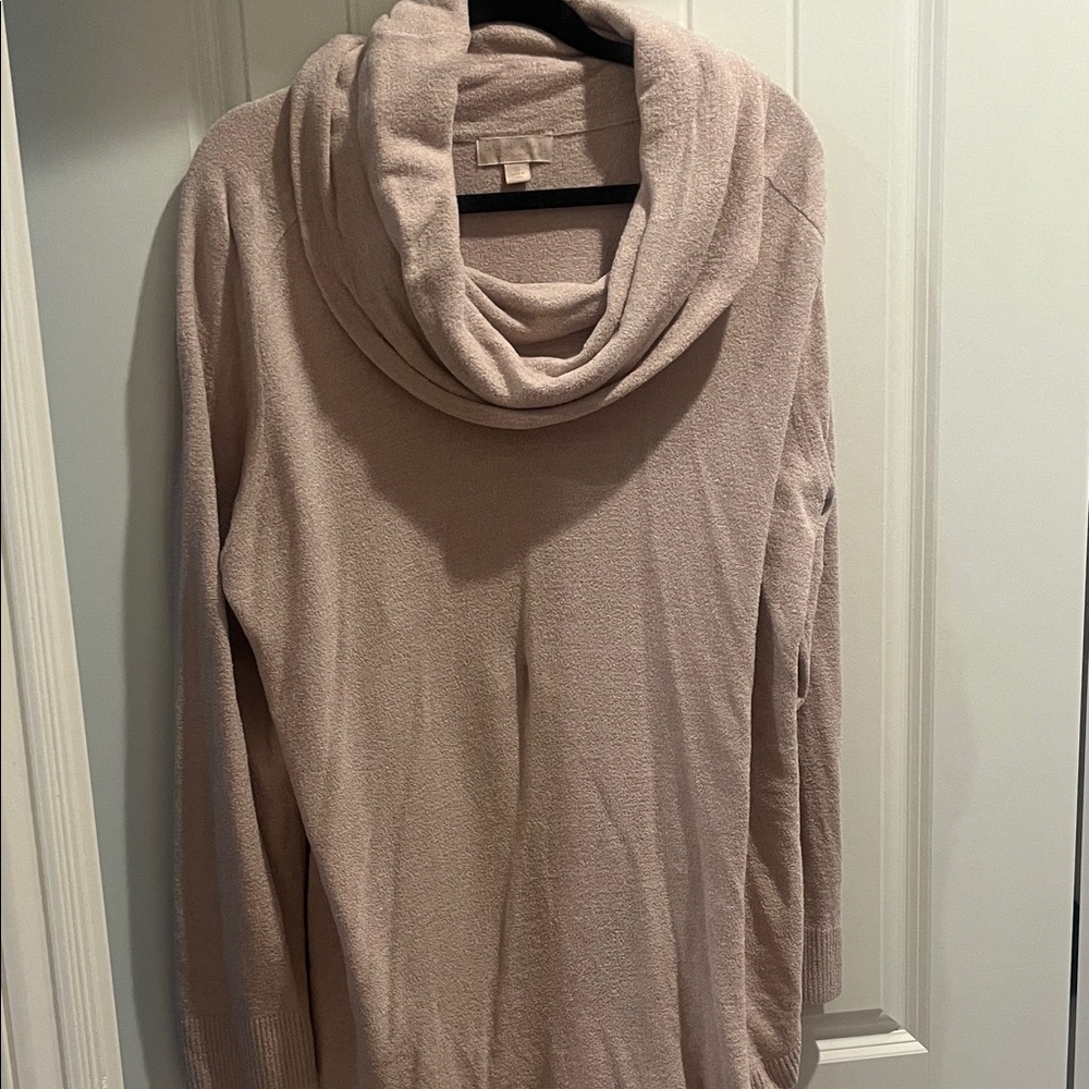 Barefoot Dreams Women's Cowl Neck Sweater in Blush